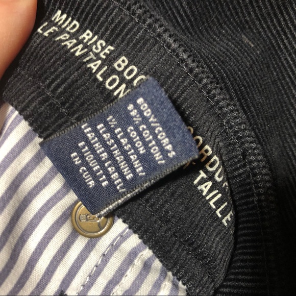 NWT Lands End black mid-rise boot cut corduroy in a 20W - Picture 7 of 7